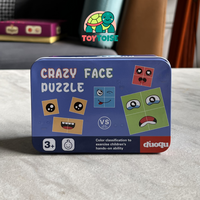 Toytoise Crazy Face Puzzle – Match, Solve, and Learn with Fun Emoji Puzzles! (Ages 3+)