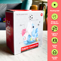 Toytoise Blowing Ball Dolphin Toy – Lights, Music & Endless Fun for Toddlers