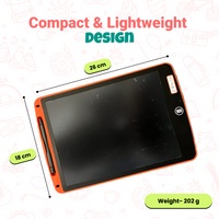 ToyToise Ultra-Slim LCD Slate – Eco-Friendly Writing Tablet (pink )