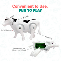 Toytoise Electric Cow – Walk, Glow & Play with Endless Fun! 🐄✨🎶