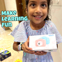 ToyToise Interactive Camera – Fun for Little Photographers (Ages 3+, Blue & Pink)