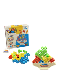 ToyToise Tetra Tower – Stack, Balance & Win with ToyToise Tetra Tower! (Ages 4+, Colorful)