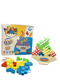 ToyToise Tetra Tower – Stack, Balance & Win with ToyToise Tetra Tower! (Ages 4+, Colorful)
