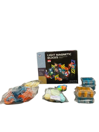 ToyToise Light Magnetic Blocks – 49-Piece Magnetic Building Set with Marble Run Adventure